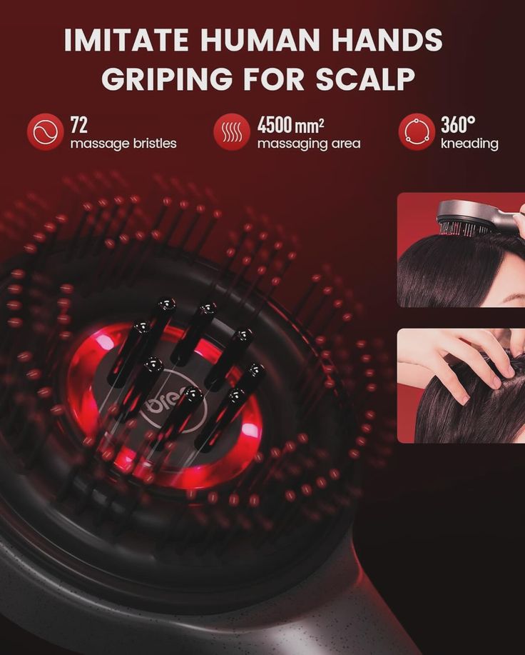 Scalp Spa Brush – Oil & Massage in One
