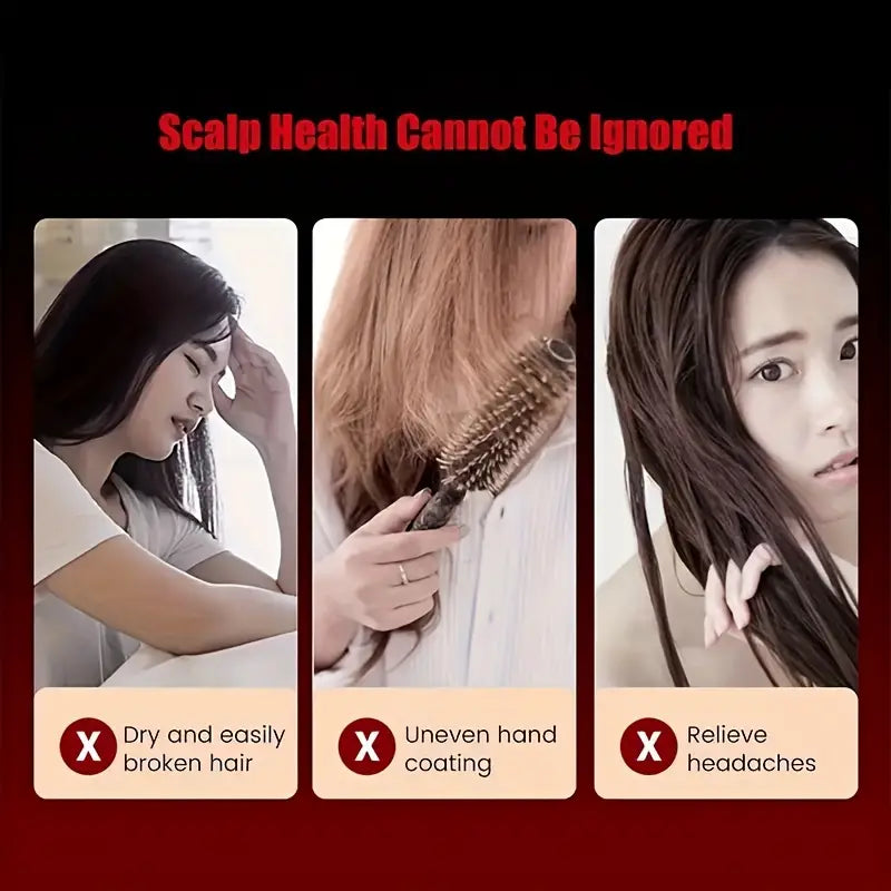 Scalp Spa Brush – Oil & Massage in One