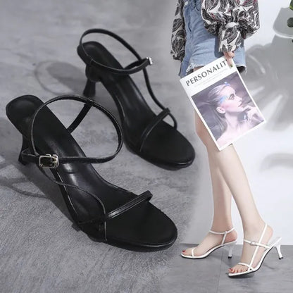 Elegant Buckle Strap Heels – Formal & Party Wear