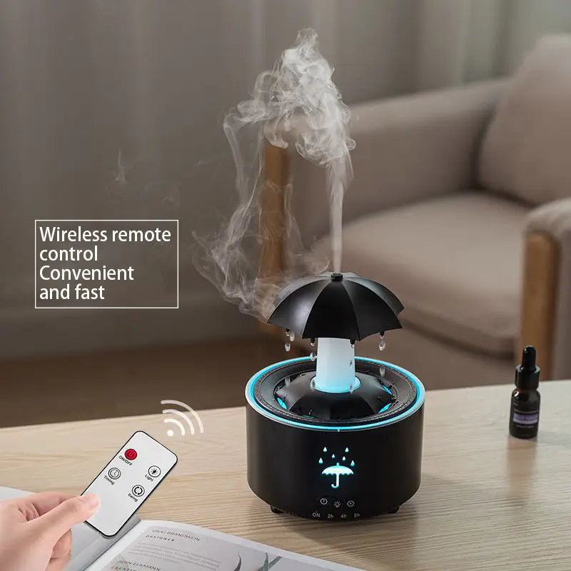Raindrop Aroma Humidifier with Colorful Light