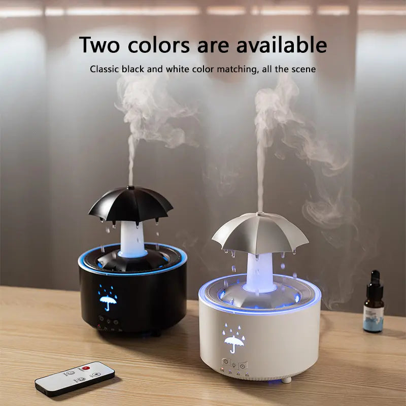 Raindrop Aroma Humidifier with Colorful Light
