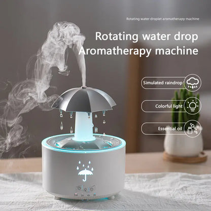 Raindrop Aroma Humidifier with Colorful Light