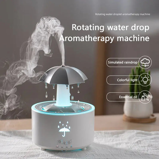 Raindrop Aroma Humidifier with Colorful Light