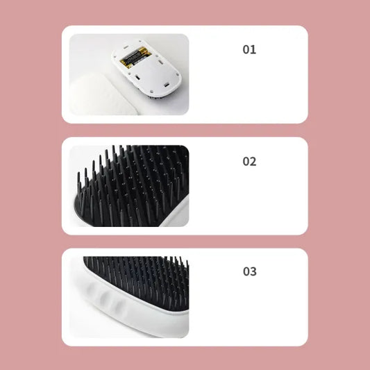 Portable Vibrating Scalp & Hair Massager Comb – For Dry & Wet Use