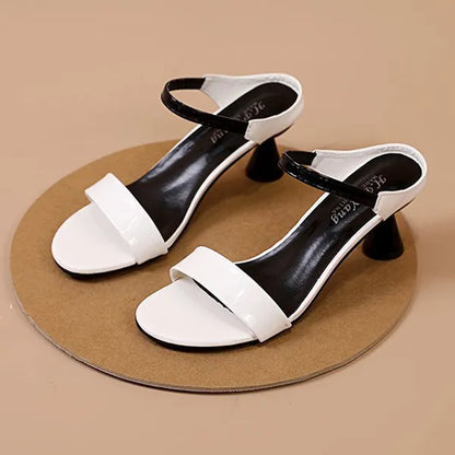 Open-Toe Strap Closure Outdoor Party Wear Women Heeled Sandals