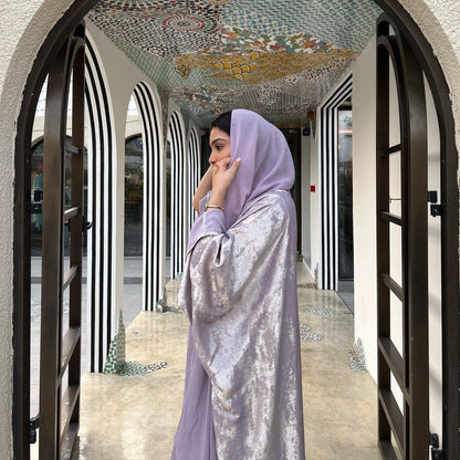 Muslim Fashion Bronzing Robe Abaya Outer Wear
