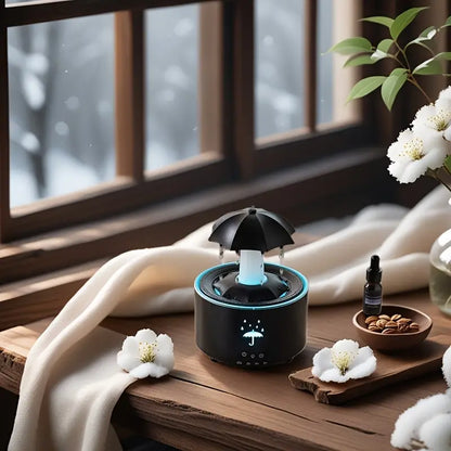 Raindrop Aroma Humidifier with Colorful Light