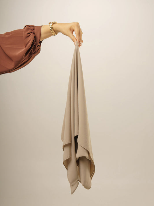 Malaysian Georgette Hijab - Light Grey