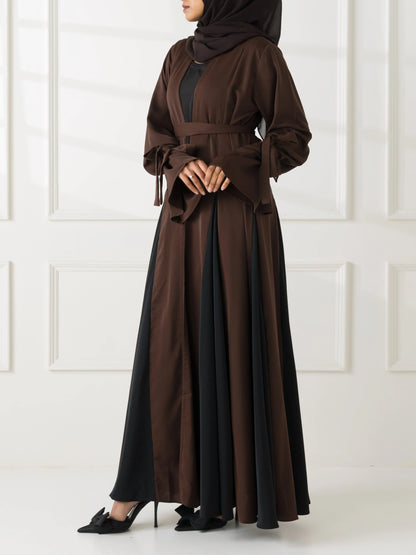 Milan Two-Piece Abaya - Brown