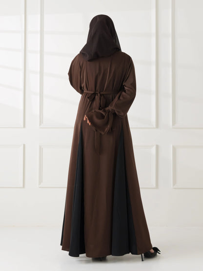 Milan Two-Piece Abaya - Brown